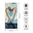 thumbnail image 4 of ZFLMY Bath Towel - Swans Water Love Print, Ultra-Soft Microfiber for Bathroom, Beach, Yoga, Camping, Hiking, Oversize 55.1x27.6 Inches 55.1x27.6in, 4 of 7