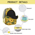 thumbnail image 4 of Sunflower Backpack for School,Cute School Bag,Schoolbag with Adjustable Shoulder Straps & Padded Back,15.3"x11"x7.1"., 4 of 6