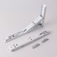 thumbnail image 2 of Soportes de estante plegables resistentes soporte de estante plegable de montaje en pared triangular resistente blanco con tornillos de instalación para banco-2 piezas, 2 of 5