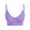 Purple, variant on Prolriy Sport Bras for Women, Women's Solid Color Back Sports Bra Absorbing Gathering Sports Bra Womens Bras Coffee S