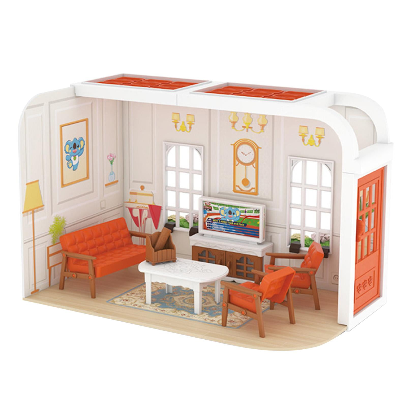 Miniature House Kit DIY Interactive 3D Doll House Model 132