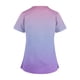 thumbnail image 4 of Fiudx Ofertas Relámpago Top de Ropa de Enfermería con Bolsillo y Cuello En V de Manga Corta de Color Degradado Informal a La Moda para Mujer, 4 of 5
