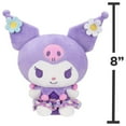 thumbnail image 4 of Peluche Hello Kitty® and Friends de 8 po — Fleurs pastel : Kuromi avec jupe ondulée violette, 4 of 4