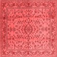 thumbnail image 1 of Ahgly Company Indoor Square Oriental Red Industrial Area Rugs, 6' Square, 1 of 4