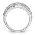 thumbnail image 2 of 14K White Gold Ring Band Wedding Diamond Round , Size 9, 2 of 7