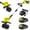 Green-4 Blades, variant on Rvchic 24V Cordless Tiller Cultivator with 2x2000mAh Batteries,360RPM High-Speed,4"Width x 6"Depth for Lawn/Gardening/Soil Cultivation 4 Blades