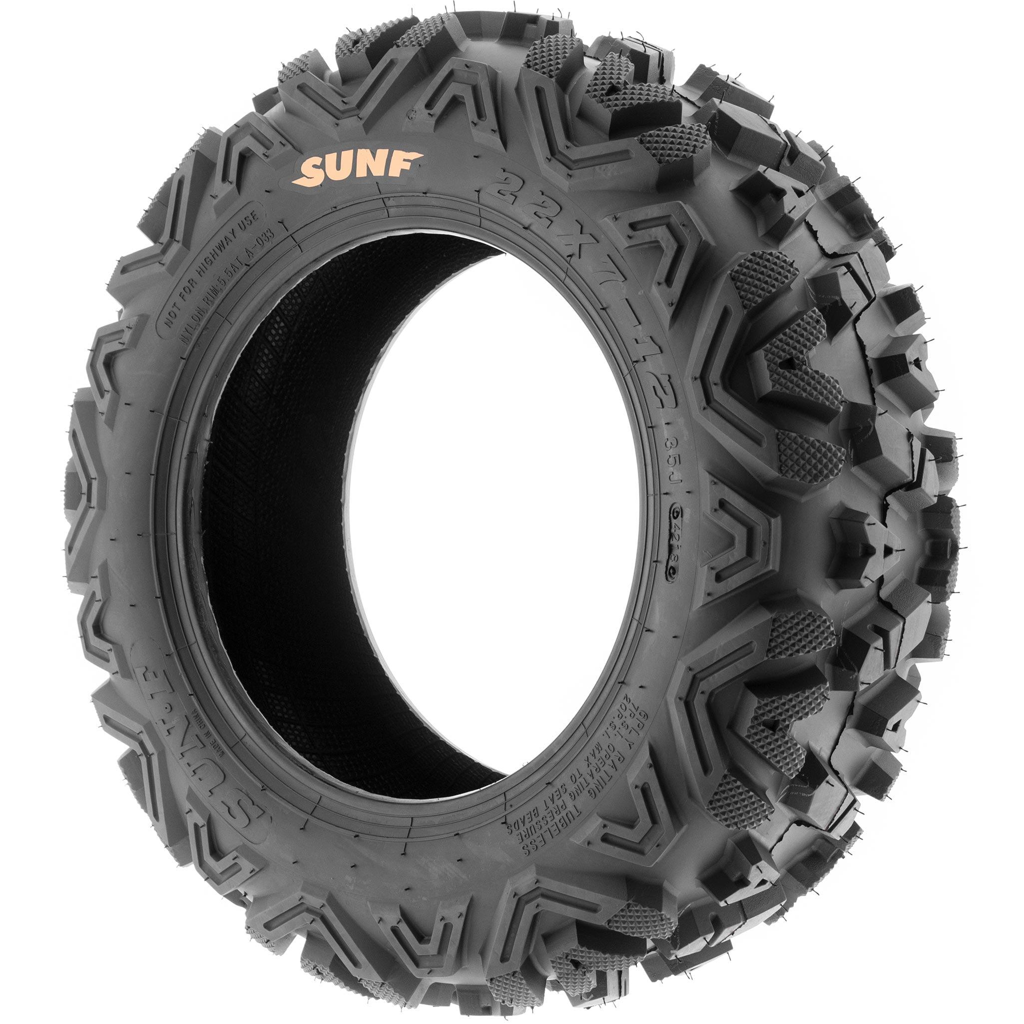 Set of 4 SunF Power.I ATV//UTV AT All-Terrain Tire Bundle 24x8-11 Front /& 24x11-10 Rear 6 PR Tubeless A033
