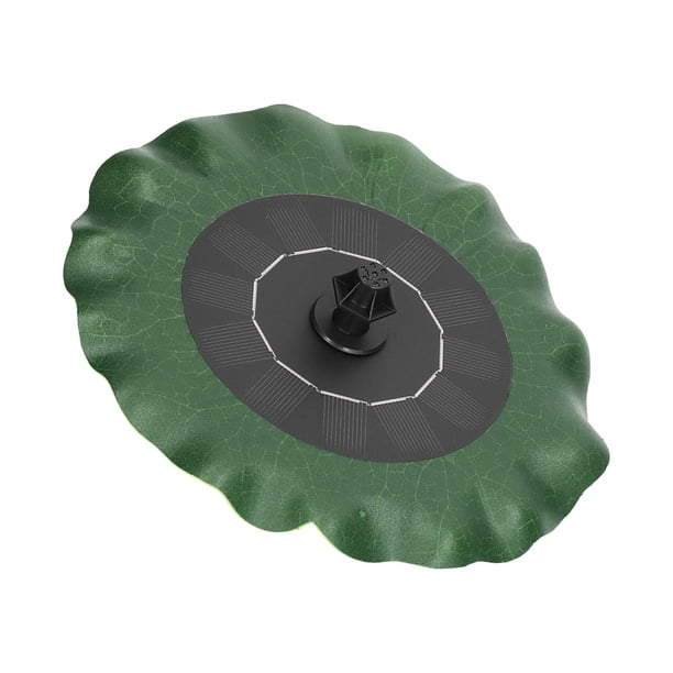 Fuente Fuente Flotante De Hoja De Loto, Protección Baja De Agua, Fuente Solar Flotante ABS Con 8 Boquillas Para Jardín