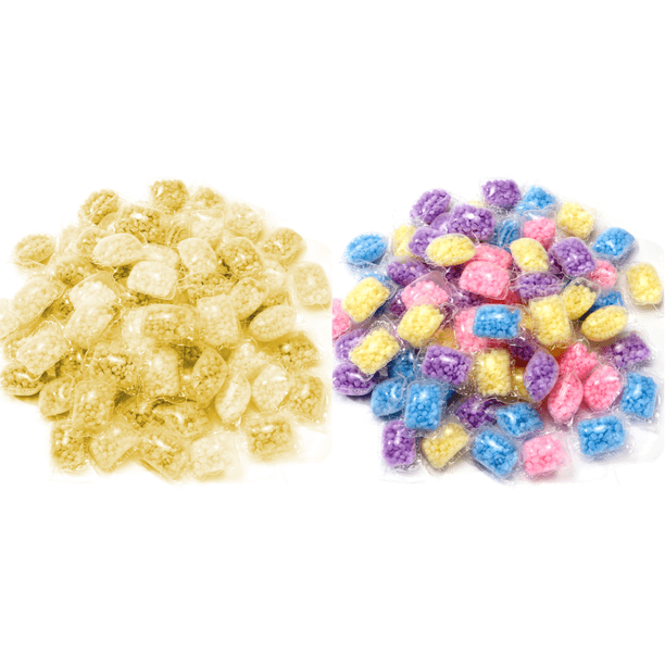 Perlas potenciadoras de aroma para lavandería duraderas, herramientas de limpieza para el hogar, color amarillo, 100 Uds.