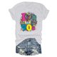 thumbnail image 5 of Camiseta informal elegante vintage de los 90 para mujer: camiseta de manga corta con estampado festivo, 5 of 5