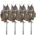 thumbnail image 1 of 5 piezas de decoración colgante reflectante para asustar pájaros, dispositivo eficaz de control de pájaros con cinta reflectante para mantener a los pájaros alejados para jardín, patio, vent, 1 of 5