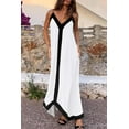 thumbnail image 5 of PRETTYGARDEN Women's Summer Maxi Dress Sleeveless V Neck Spaghetti Strap Flowy Elegant Holiday Party Dresses, 5 of 6