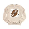 thumbnail image 3 of Football Sweatshirt for Women Cute Polka Dot Game Day Crewneck, Sand Sweatshirt, M, 3 of 8