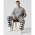 thumbnail image 6 of NY Threads Mens Flannel Pajama Pants with Pockets Soft Cotton Sleepwear Lounge PJ Bottoms, XX-Large, Black/White, 6 of 7
