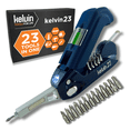 thumbnail image 1 of Kelvin Tools Kelvin 23 Urban Multi Tool Screwdriver Set All in One with 16 Bit Set, Tape Measure, Liquid Level, Hammer, Flashlight Multibit Pocket Screwdriver, Universal Precision Screwdriver, 1 of 6