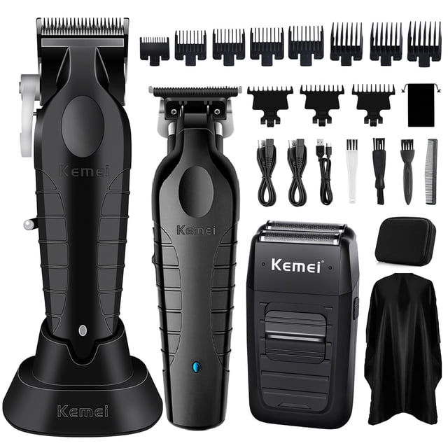 Set de cortapelos KEMEI KM-2299 KM-2296 KM-1102 con afeitadora de barba