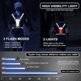 thumbnail image 2 of Reflective Running Gear Led High Visibility Safety Vest For Night Running Cycling Walking, 2 of 5
