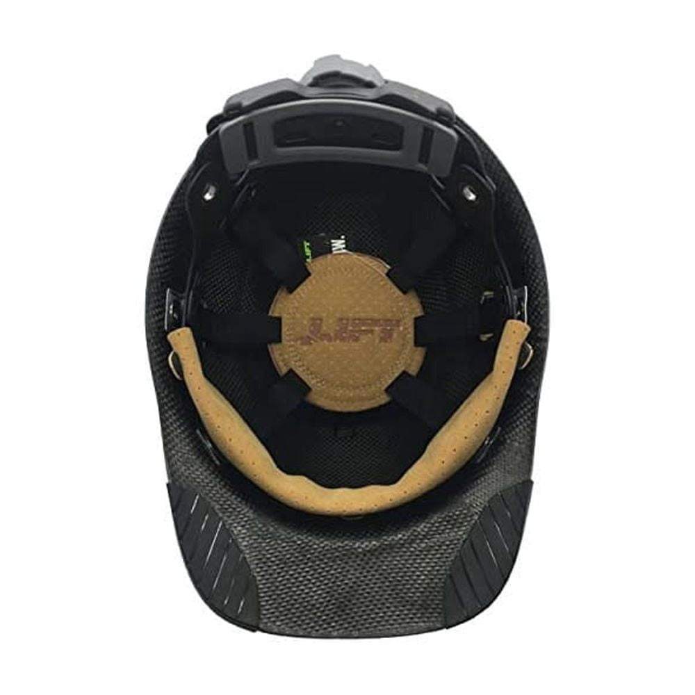 Lift Safety Hard Hat Dax Fifty50 Orange/black Carbon Fiber Cap