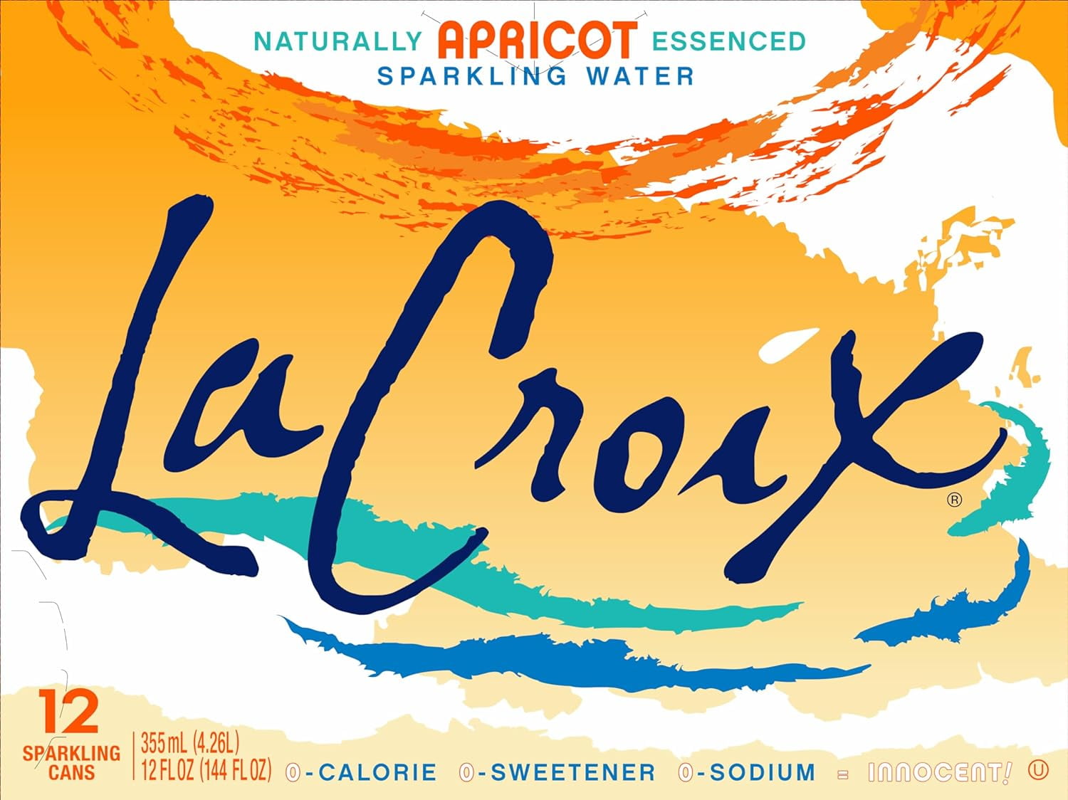 LaCroix Apricot Sparkling Water - 12pk/12 fl oz Cans, 12 / Pack (Quantity)