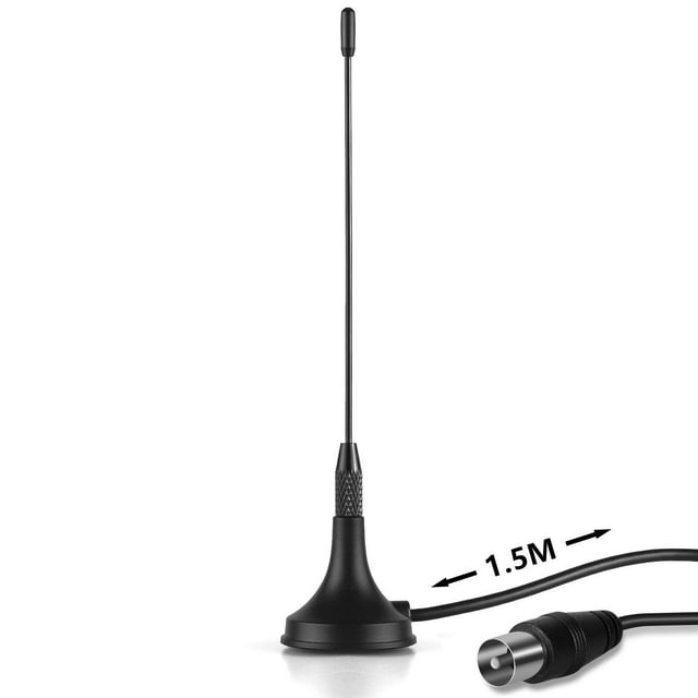 August DTA180 - Antena de TV portátil - Mini Antena Freeview HD para DVB-T2, sintonizadores USB, tel