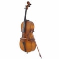 thumbnail image 2 of 4/4 Acoustic Cello Case Bow Rosin Wood Color, 2 of 13