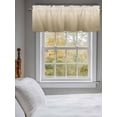thumbnail image 3 of Valances for Windows Brown Beige Gradient Rod Pocket Cafe Window Treatments Valance Curtains for Kitchen Bathroom Laundry Basement Windows 54"x18", 3 of 9