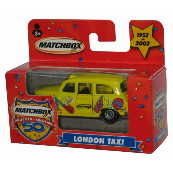 Matchbox 50th Birthday Collection (2001) Yellow London Taxi Boxed Toy Car
