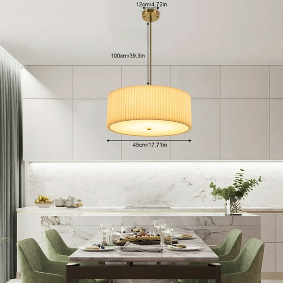 TFCFL ‎Modern Round Chandelier Hanging Lamp Pendant Light For Dining Table Living Room Lighting Fixture E26