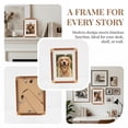 thumbnail image 5 of Unique Bargains Rounded Edge Minimalist Bauhaus Plastic Photo Frame Wood Red 5" x 7", 5 of 6