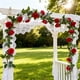 thumbnail image 1 of Guirnalda de ratán artificial de 16 cabezas para colgar en la pared | Guirnalda de enredaderas de plástico flexible | Guirnalda floral decorativa de 78,7 pulgadas de largo | Ideal para bodas,, 1 of 6