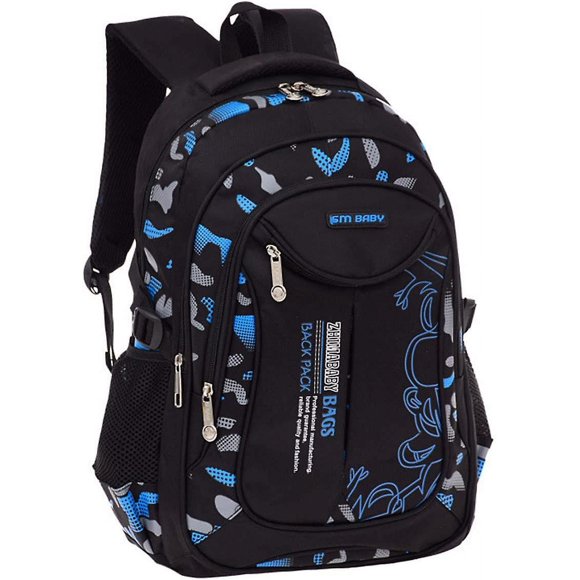 Camo Blue Boys Tool Bag School Backpacks Elementary Bookbag for Kids, Camouflage Boys Back Packs, Camo School Bags