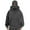 Dark Gray, variant on Aoiroe Men's Balaclava Hoodie Half Zipper Jacket Double Hooded Sweatshirt Wind Resistant Athletic Coat Black L