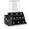 thumbnail image 3 of Mind Reader Cup and Condiment Station, Countertop Organizer, Coffee Bar, Kitchen, Stirrers, Black, 3 of 7