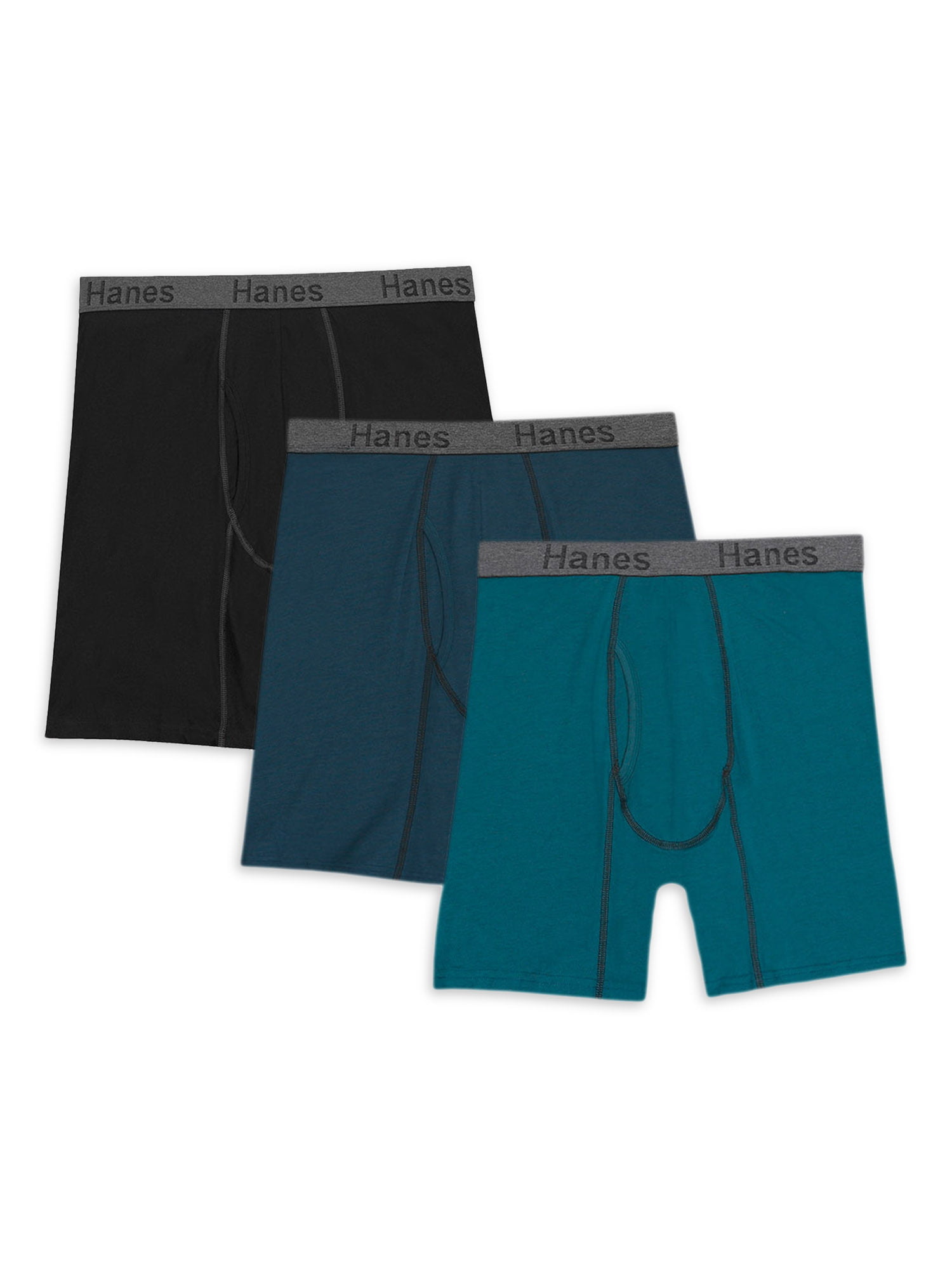Mens Soft cotton Blend comfortable Underwear 3-PACK Boxer Briefs Panties S~3XL 