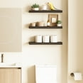 thumbnail image 7 of Ballucci 24" Floating Shelves for Wall, 3-Pack with Invisible Brackets, 6" Deep, Black, 7 of 7