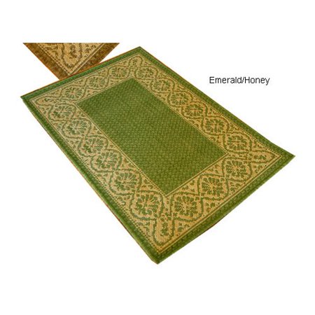 American Mills Wallpaper Scroll Green Indoor/Outdoor Area Rug - Walmart.com