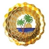 Iron Stop 10 In Designer Palm Tree Wind