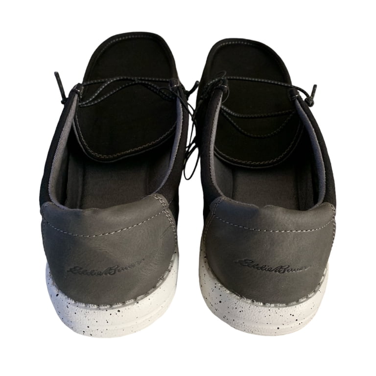 NIB Eddie Bauer Men\'s Black Lace Up Loafers with White Soles-Corbett Eddie Bauer Men main image 3
