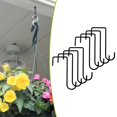 thumbnail image 1 of 8 ganchos para , colgadores de plantas, colgadores portátiles para postes de piscina, ganchos para patio, para , comederos para pájaros y negro 20cm, 1 of 8
