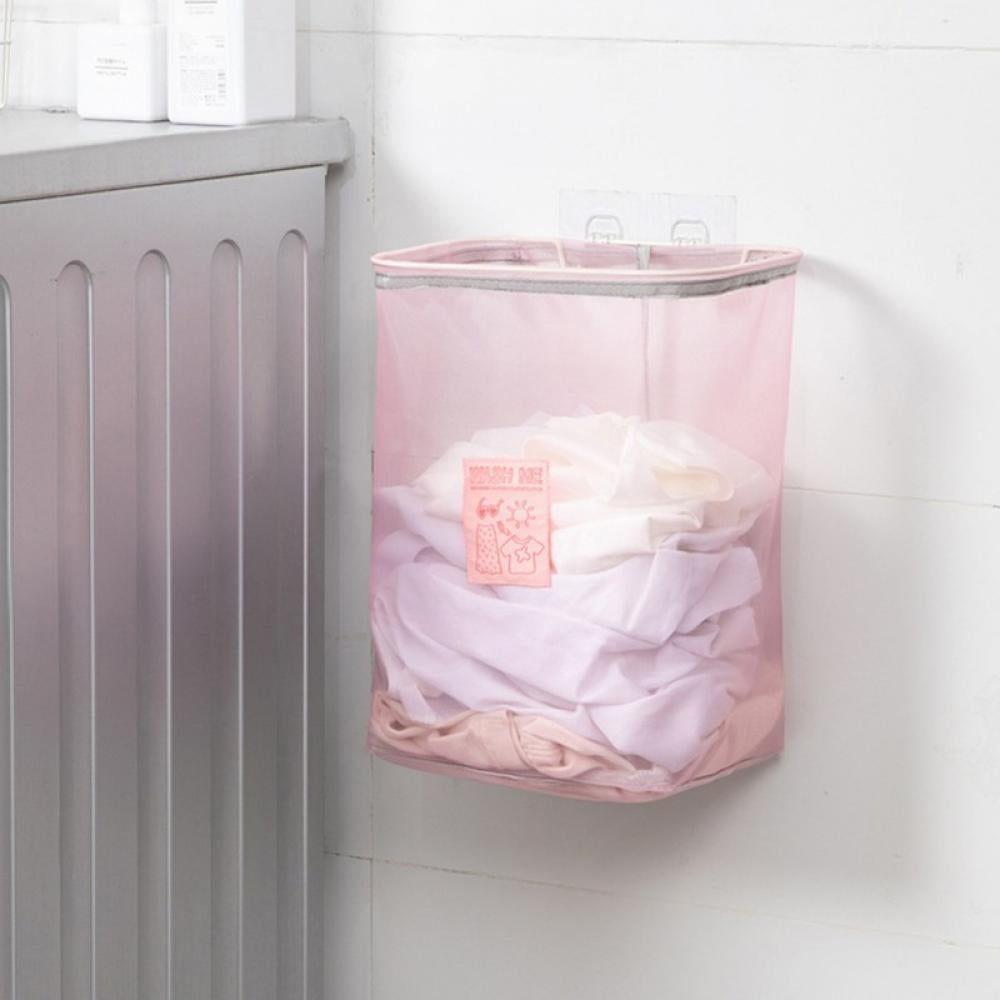 Details about   Hamper Organizer Mesh Over The Door With Hanger 29.5"x17.7" Blue Pink NEW 