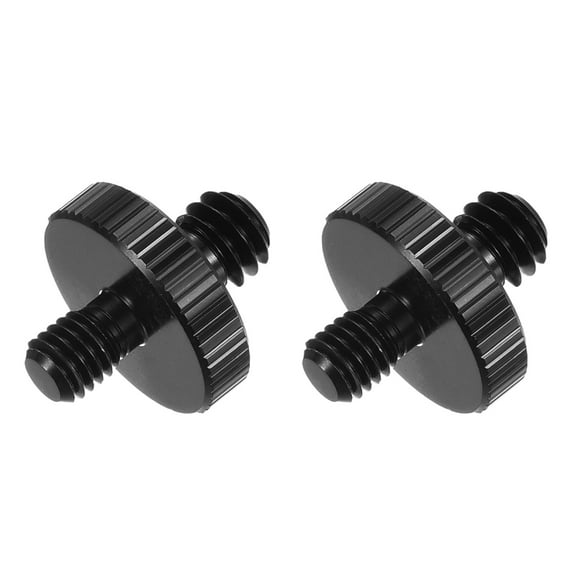 Mic Stand Adapter, M5 Female to 1/4 Male Screw Thread Adapter for Microphone Stand Mount to Camera Tripod Adapter