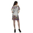 thumbnail image 5 of Moomaya Modest Dresses Women Printed Dress Shorts Womens V Neck Casual Wear, 5 of 6