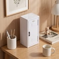 thumbnail image 4 of Mini Locker,Metal Small Locker for Desktop, White| Desktop Organizer Box For Makeup Office Supplies Small Items, 10.8 x 4.5 x 4.5 inch, 4 of 4