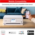 thumbnail image 3 of Canon PIXMA TS8820 Wireless Printer, Best for Home Photo Printing, Copy and Scan, White (International Model), 3 of 7