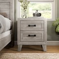 thumbnail image 5 of Furniture of America Garrison 2-Drawer Wood Nightstand, Washed White, 5 of 6