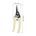thumbnail image 2 of Uxcell Pruning Shear, Stainless Steel Garden Plant Pruning Shear Multi-Function Flower Cutting Scissors, White, 2 of 5