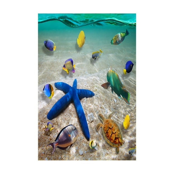 Clearance Sale Home Decor, 3D Ocean Wall Stickers Removable Murals Underwater World Fish Sea Turtle Marine Animal Art Bathroom Kitchen Bedroom Stickers