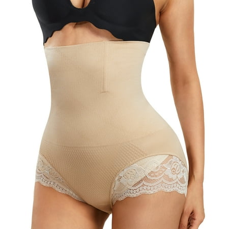 

Eleady Sexy shapewear Hi-Waist Tummy Control Butt Lifter Thigh Slimmer Shapewear(Beige Medium-Large)