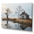 thumbnail image 2 of Designart "Grey Country beauty Misty Morning" Farmhouse Wall Art Print, 2 of 5