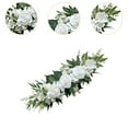 thumbnail image 6 of balikha Artificial Wedding Arch Flower Flower Arrangement,Welcome Sign s Flower Swag Rose Garland for Party Bridal Shower White, 6 of 9